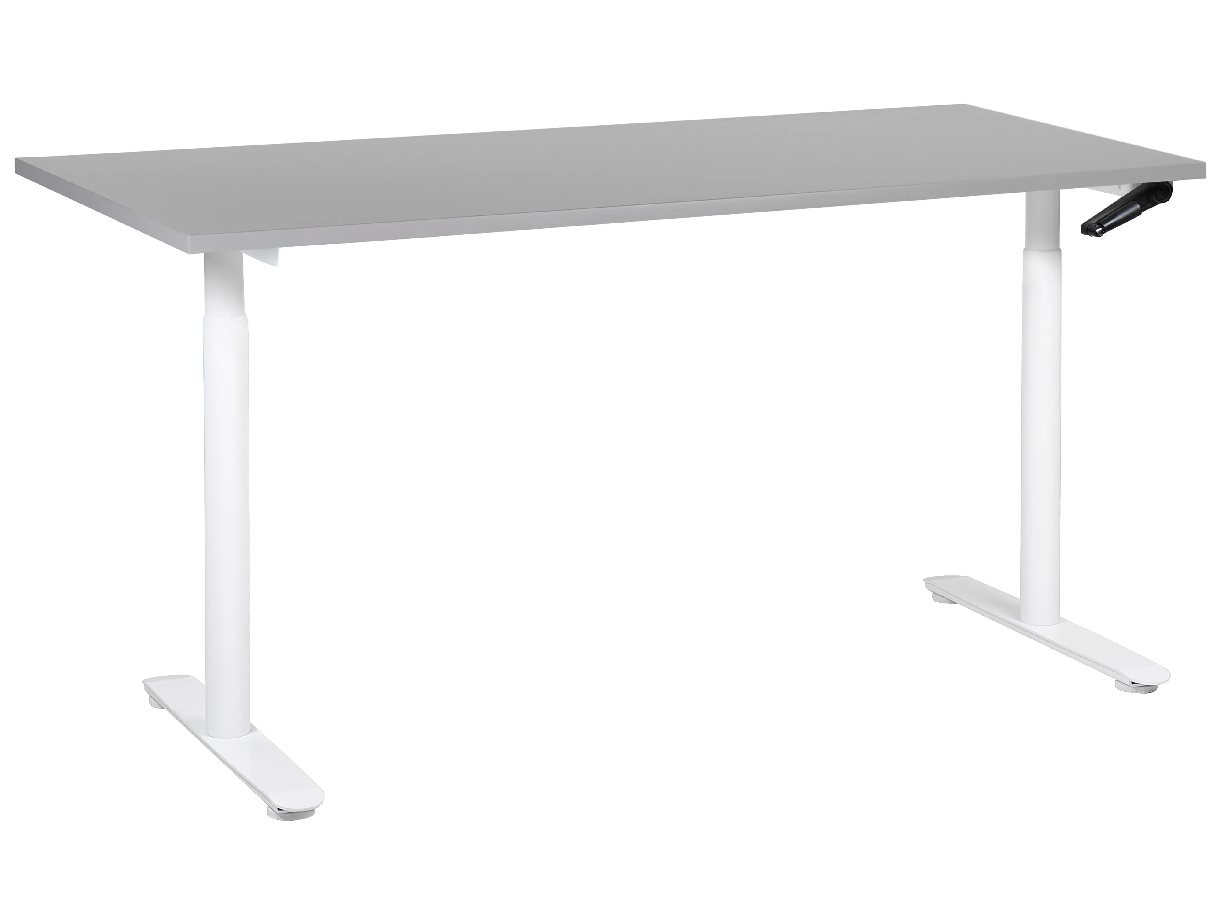 Handmatig verstelbaar sta-bureau DESTINAS Grijs/wit 160 cm 72 cm