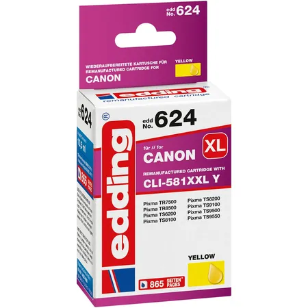 edding Canon Tintenpatronen ersetzt Canon CLI-581XXLY gelb