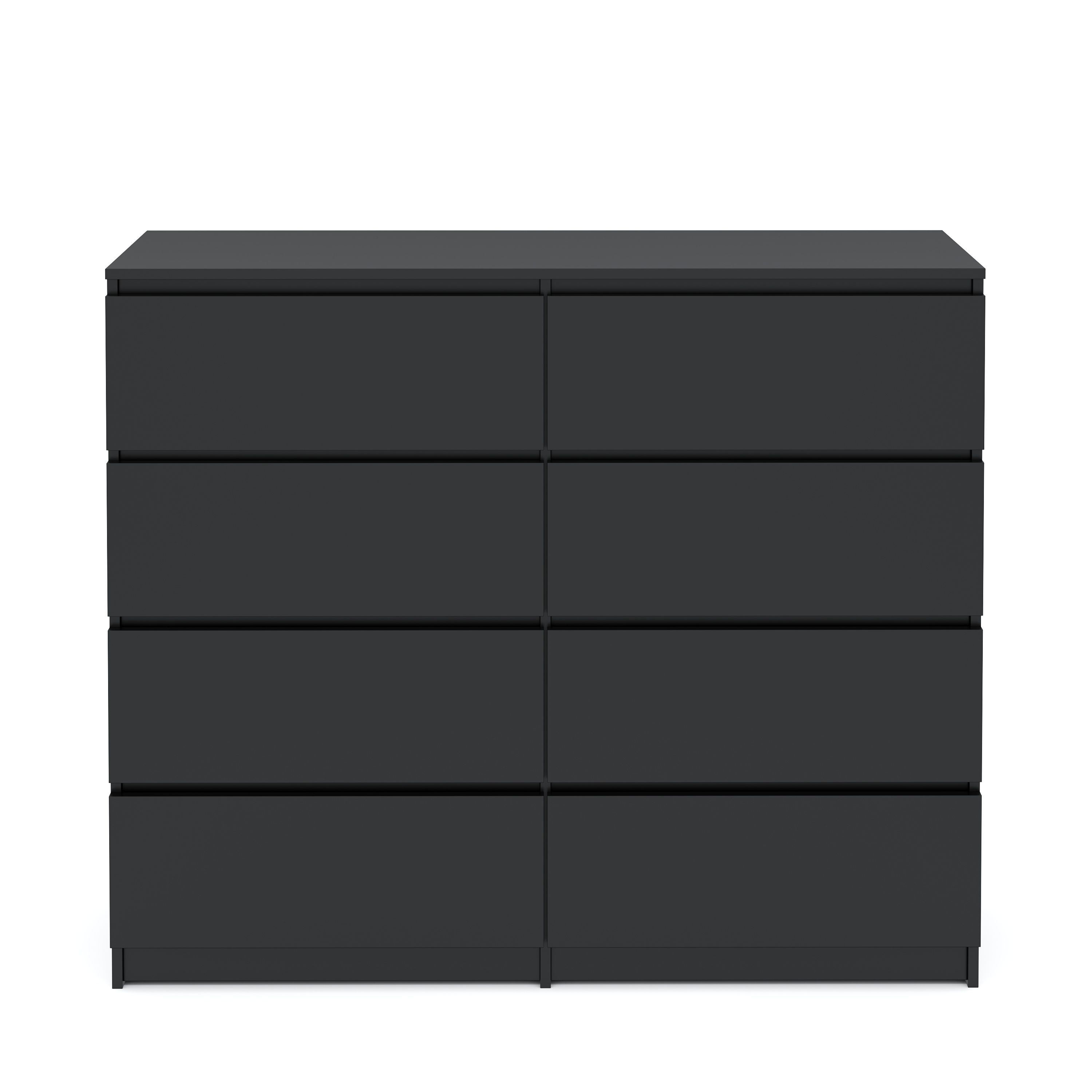 Kommode TALA 8 Schubladen 119 x 100 cm schwarz