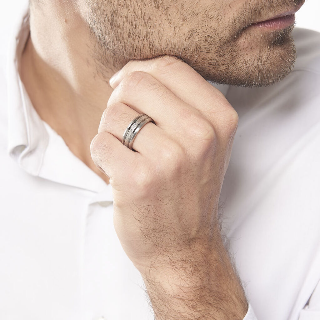 Bague Mollie Acier Blanc