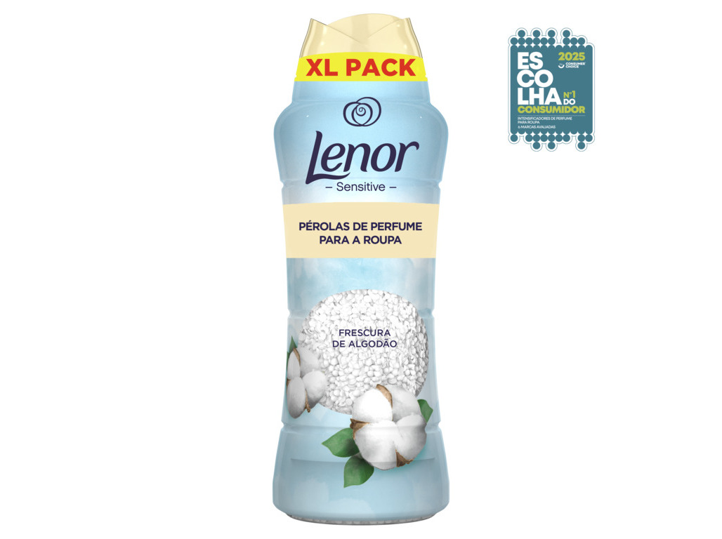 INTENSIFICADOR PERFUME LENOR PÉROLAS SENSITIVE COTTON 495G
