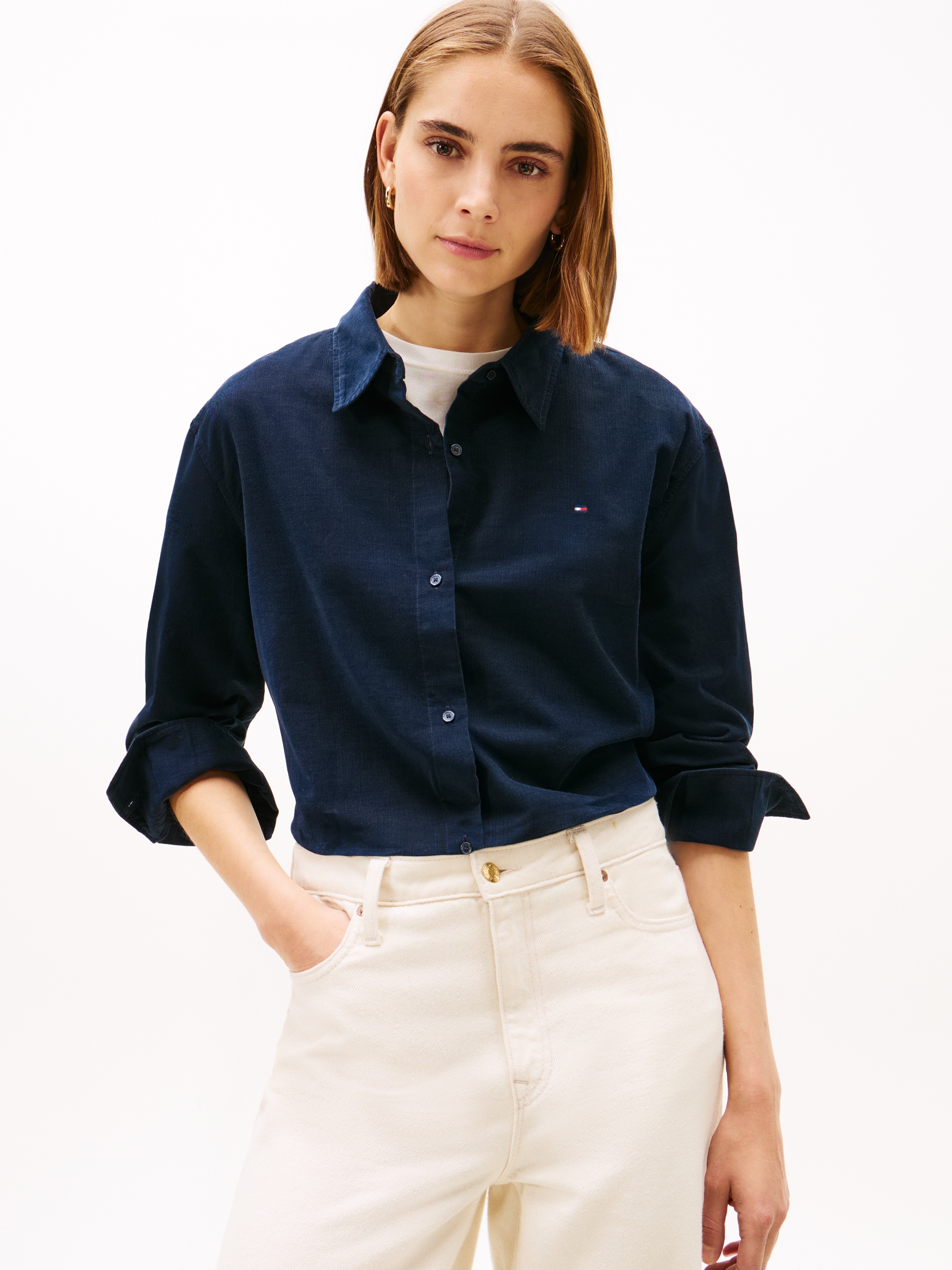Tommy Hilfiger Shirtbluse »CORDUROY RELAXED SHIRT«