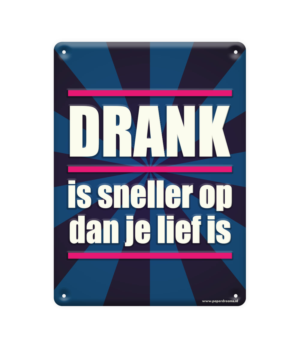 Metalen Bord Drank Is Sneller