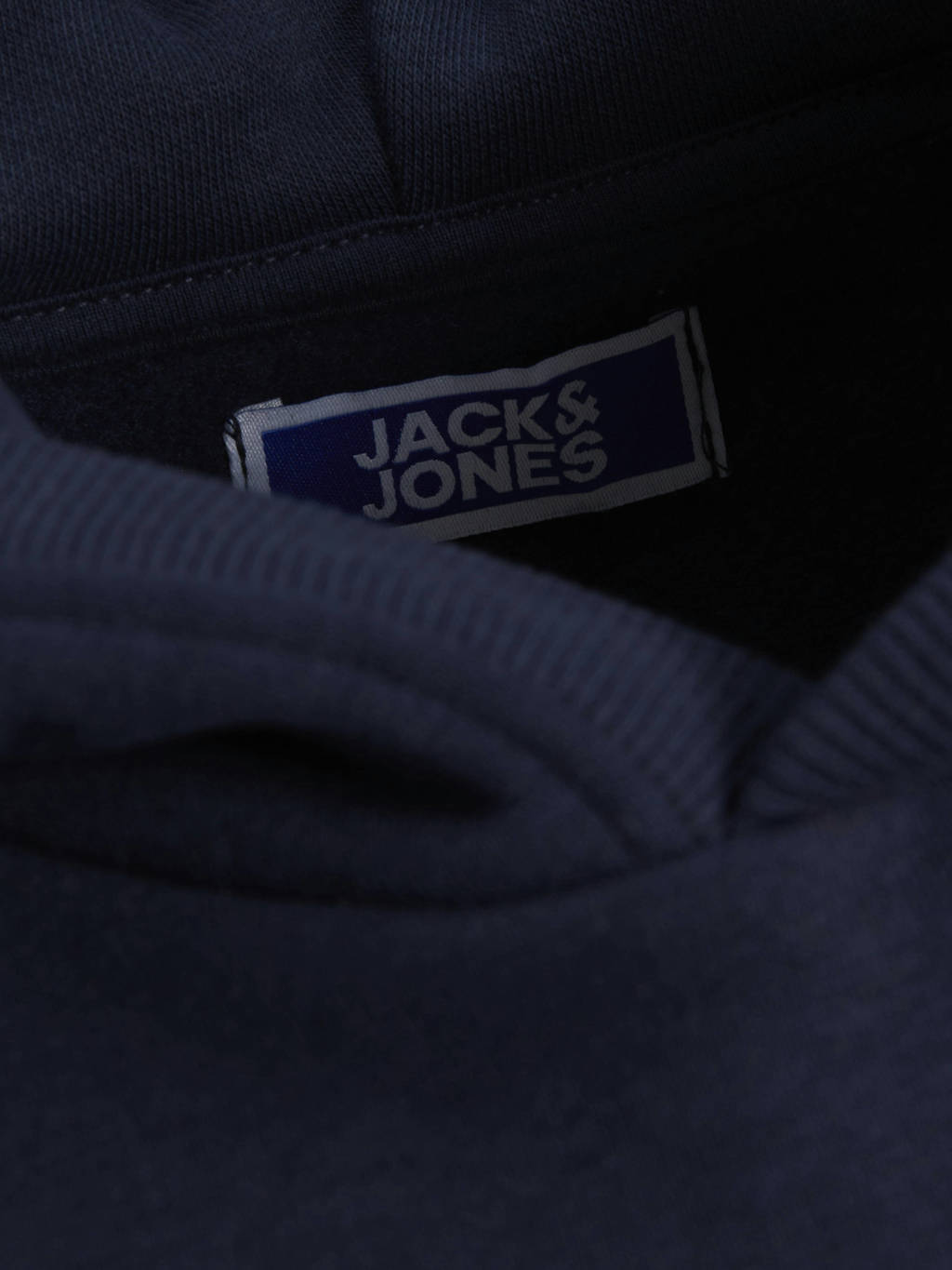 JACK & JONES hoodie JORVESTERBRO NEWTON met logo donkerblauw