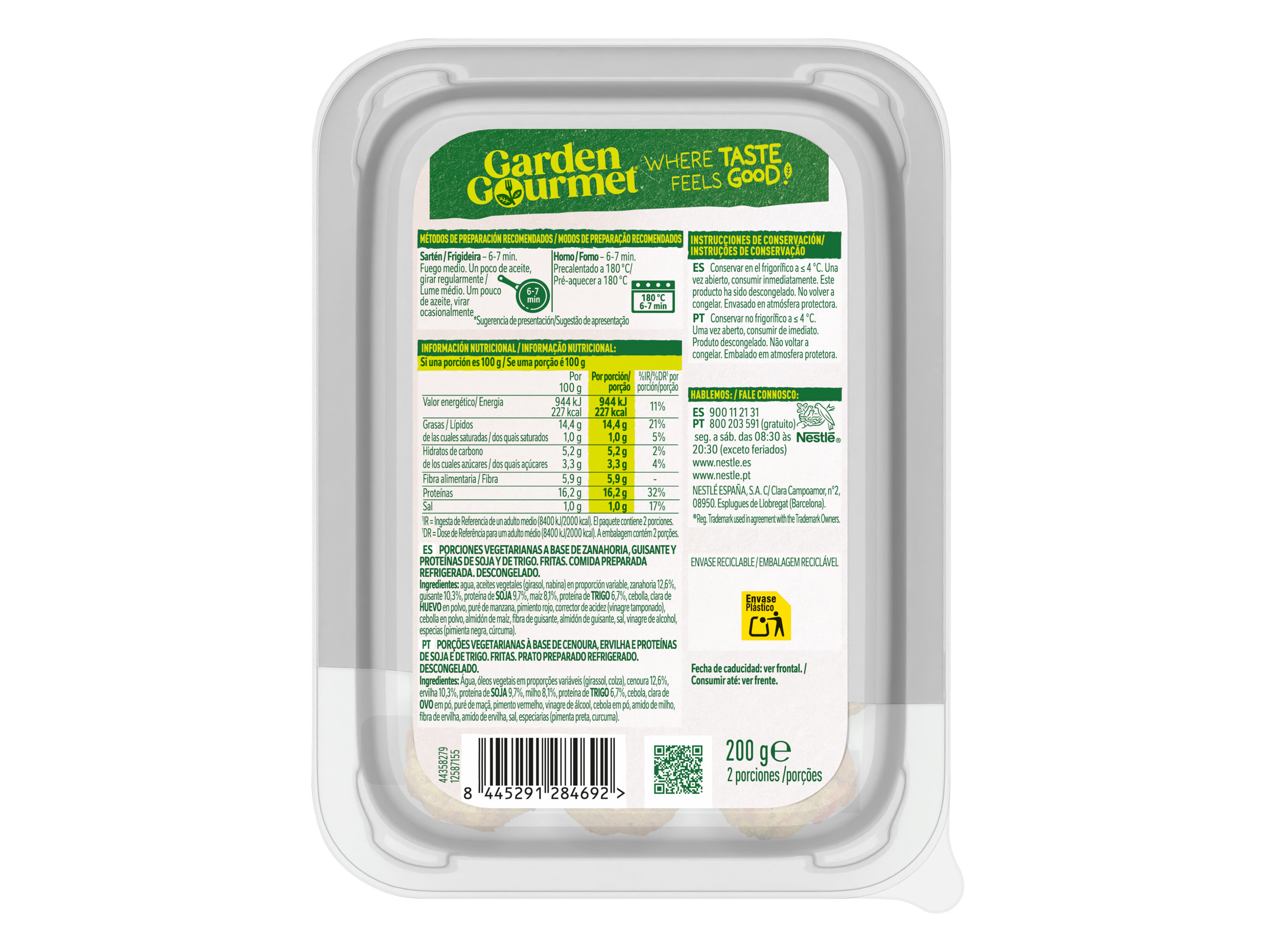 REFEIÇÃO GARDEN GOURMET VEGGIE BALLS 200G
