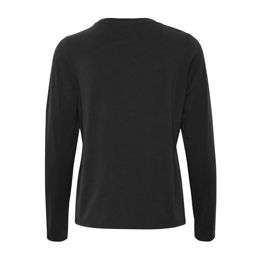 Saint Tropez Langærmet T-shirt, Black, S