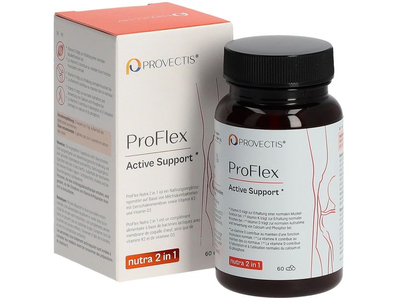 Provectis Kapsel ProFlex Nutra 2 in 1 60 Stück Kombinationspräparat zur Unterstützung von Gelenken und Muskeln