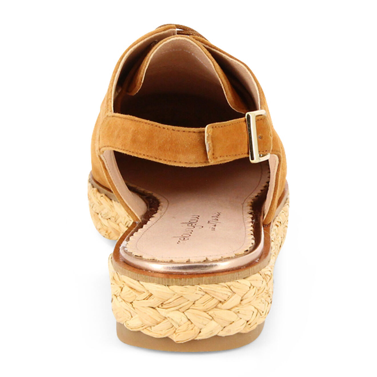 Mellow Yellow Derbies en Velours de Cuir camel