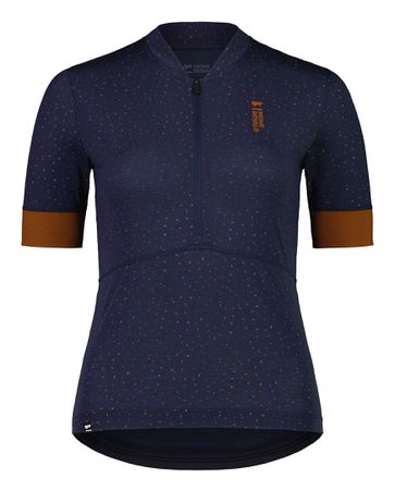 CADENCE Damen-Kurzarmtrikot  midnight terrazzo  XS
