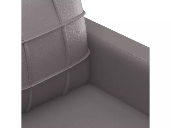 Ensemble de canapés 3 pièces avec coussins Gris Similicuir
