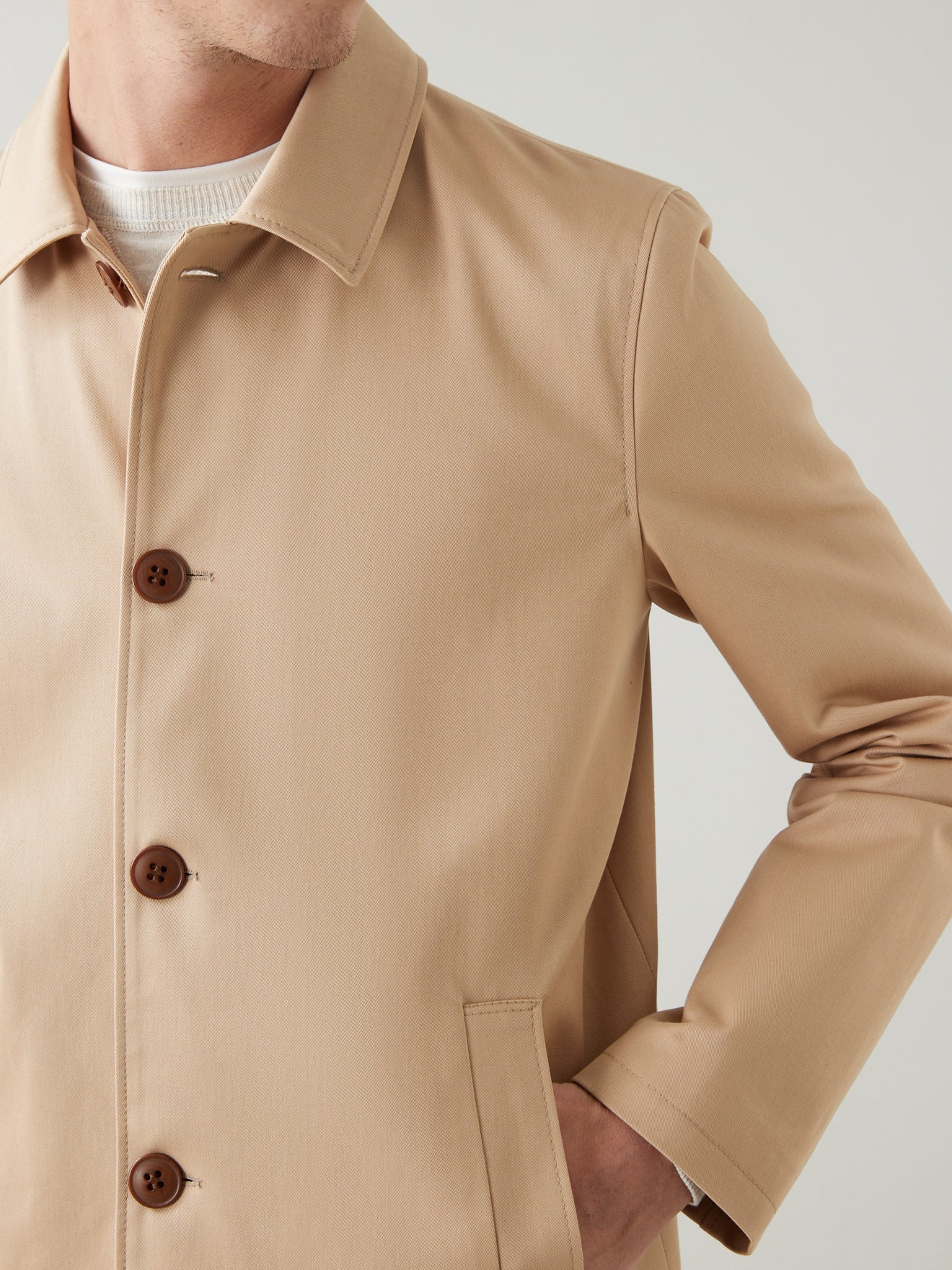 Manteau Car Coat twill homme