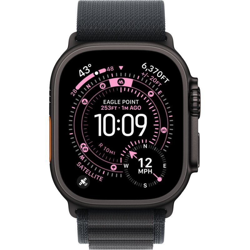 Apple MG9J4ZM/A accessoire intelligent à porter sur soi Bande Noir Titane, Polyester, Spandex