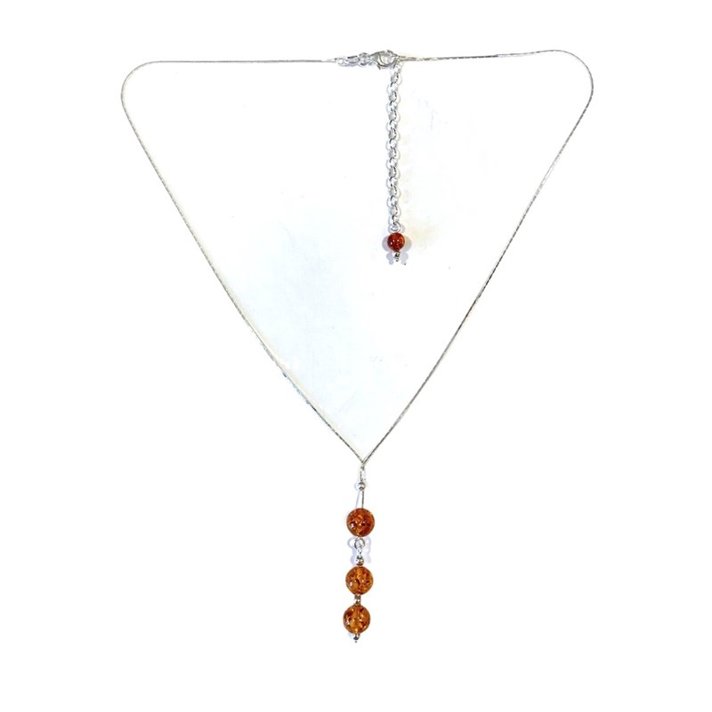 Collier perles d'ambre