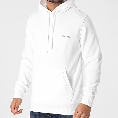 Sweat Capuche Small Chest Logo 7165 Blanc