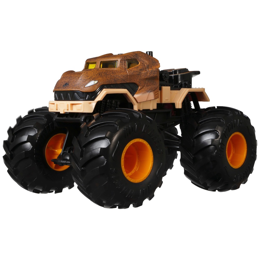 Hot Wheels Monster Trucks im Maßstab 1:24 – Jurassic T-Rex Die-Cast-Spielzeugfahrzeug