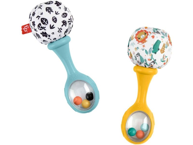 Fisher-Price Rumba-Rasseln Set mit 2 Rasseln für sensorisches Spielen