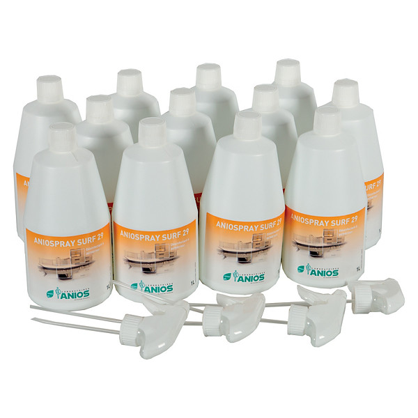 Désinfectant matériel médical Anios Aniospray Surf 29 lot de 12 de 1 L