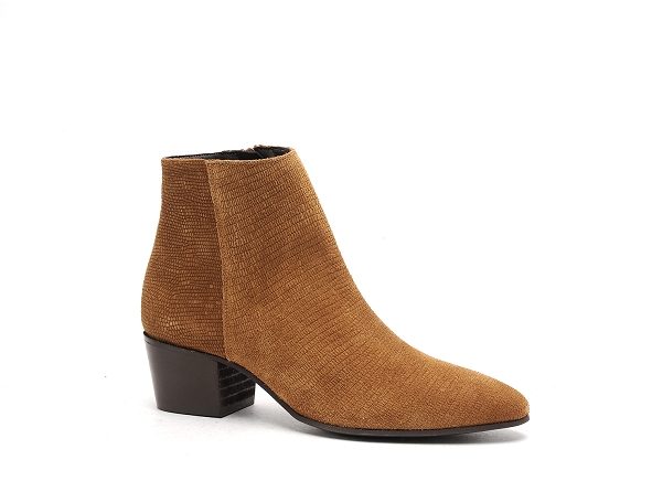 Fricote boots bottine talons femme 38092 marron