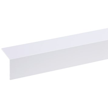 Hoekprofiel kunststof wit 35x35mm 260cm
