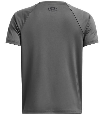 Under Armour T-Shirt - Tech Split WordMørk- Castlerock m. Sort
