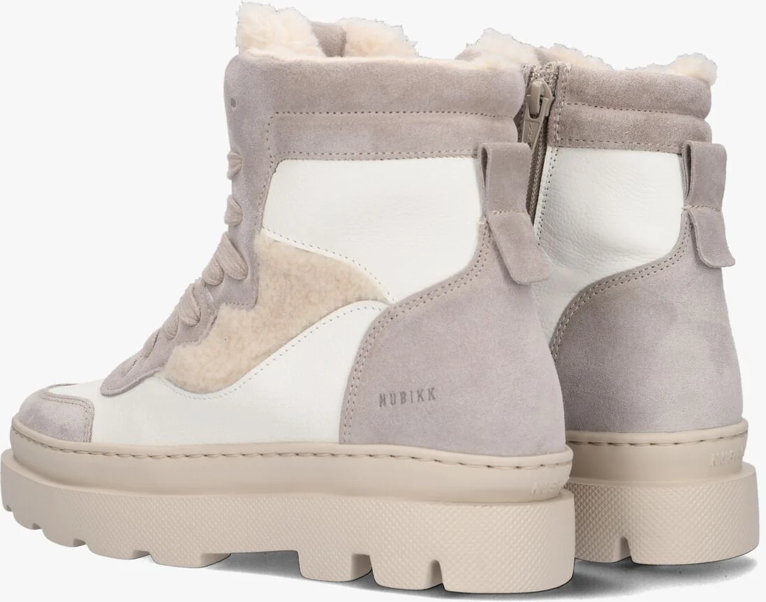 NUBIKK witte nubikk hoge sneaker monro macy fur