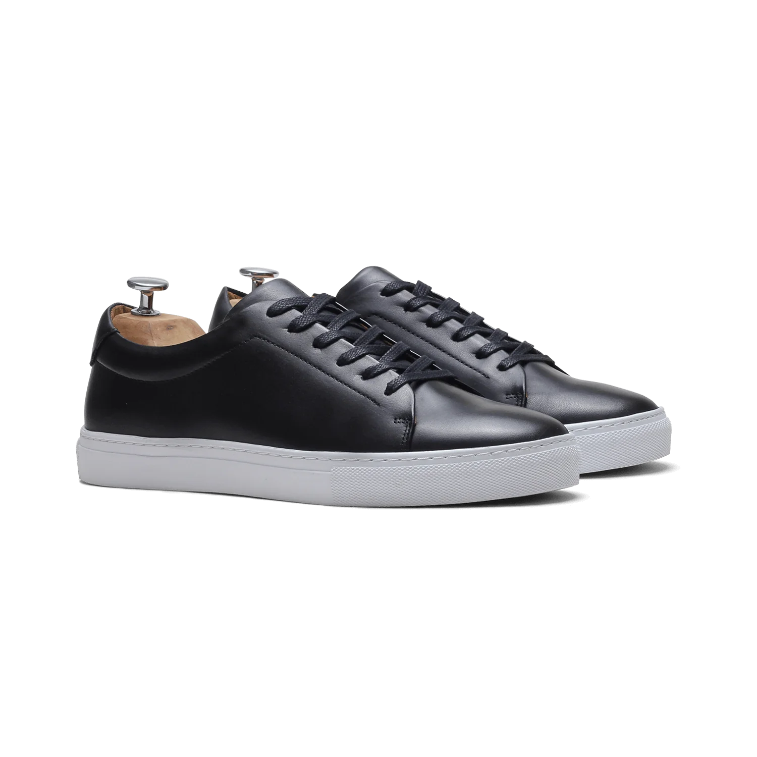 Kooper-Sneakers / Basket en cuir noir