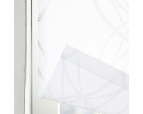 Soluna daglichtrolgordijn D1, wit ornament, 60x190 cm