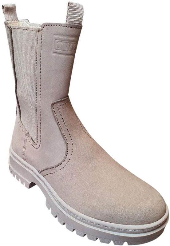 Twins - Irma - Biker Boot - Off White/Taupe