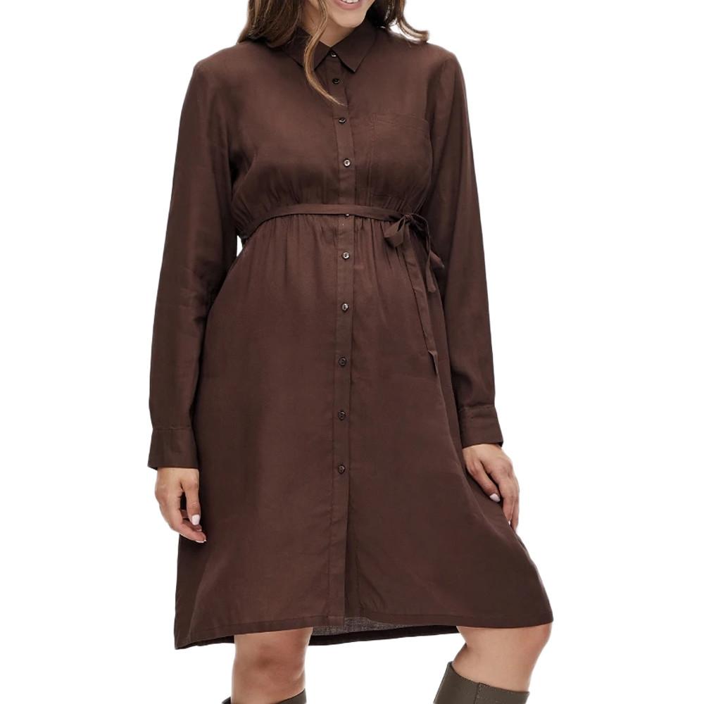 Mamalicious Robe Marron Femme Mamalicious Lia