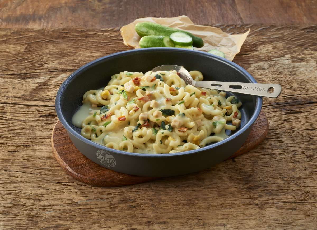 Trek'n Eat Sahnenudeln mit Hühnchen und Spinat