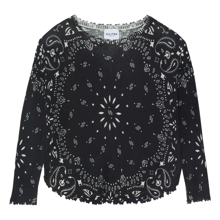 Kujten Pull Mela Bandana Cachemire | Noir