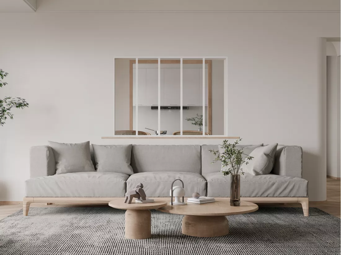 Verrière atelier en aluminium thermolaqué - 150x105 cm - Blanc - BAYVIEW