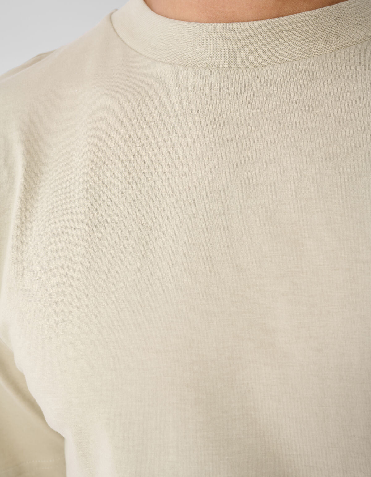 Organic Artwork T-shirt Lichtgroen