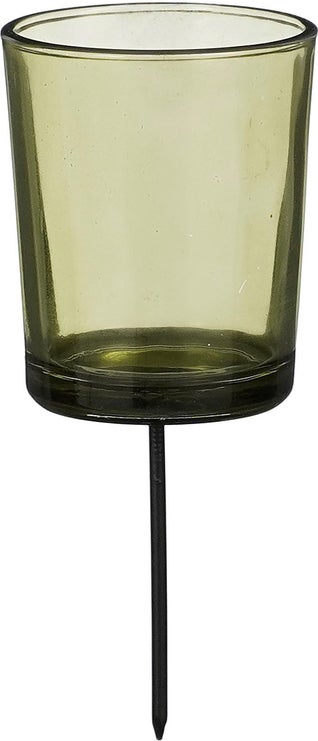 Mica Decorations waxinelichthouder Sauma licht groen 10 x 5,5 x 16 cm