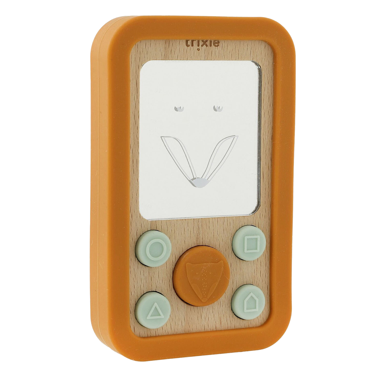 Trixie Houten Siliconen Baby Telefoon- Mr. Fox