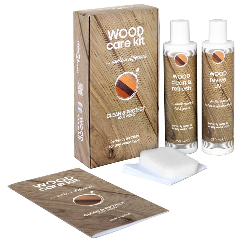 Kit d'entretien du bois care kit 2x250 ml
