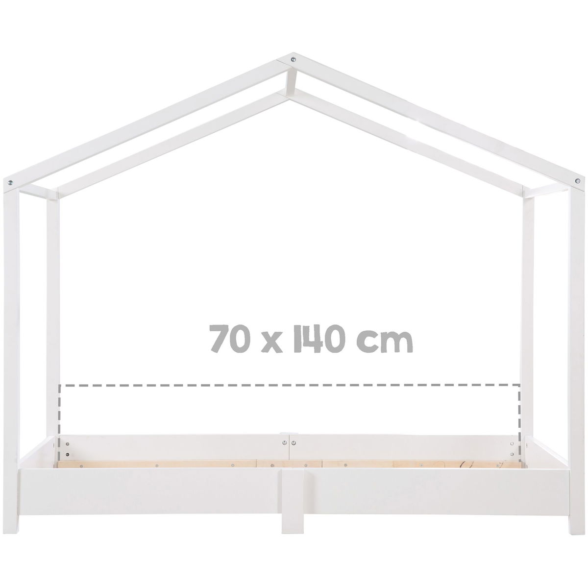 robaroba   Hausbett weiss 70x140cm