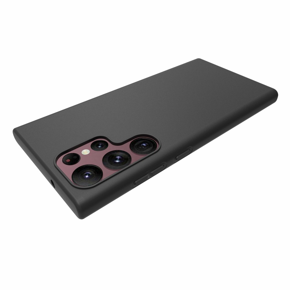 Samsung Galaxy S23 Ultra 5G Soft Touch Gummi Case Hülle - Schwarz (Matt)