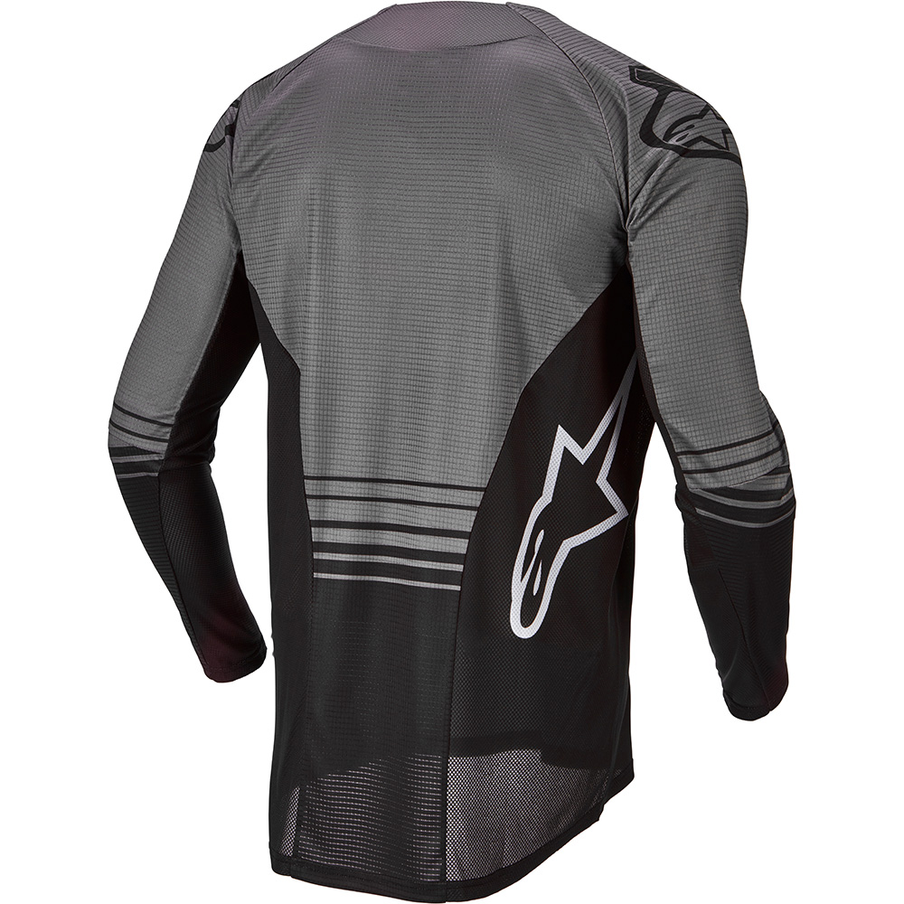 Alpinestars - Maillot Techstar Graphite - 2022 Gris Foncé / Noir / Blanc