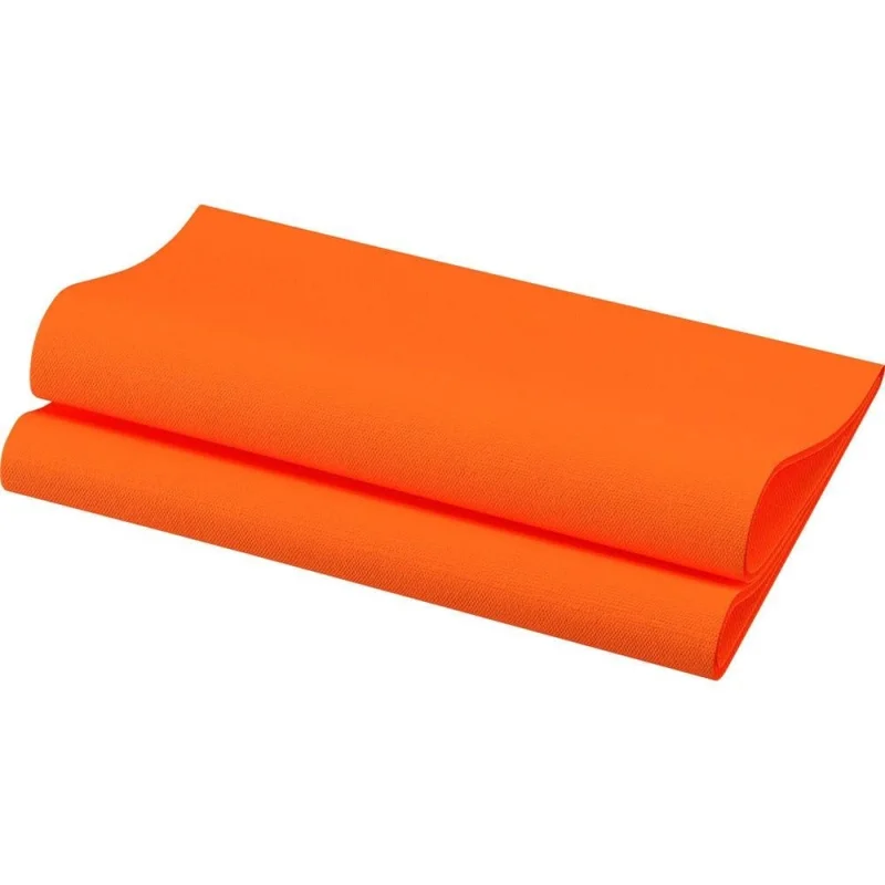 DUNI - Serviette de table Bio Dunisoft - 40x40 - Orange - x360