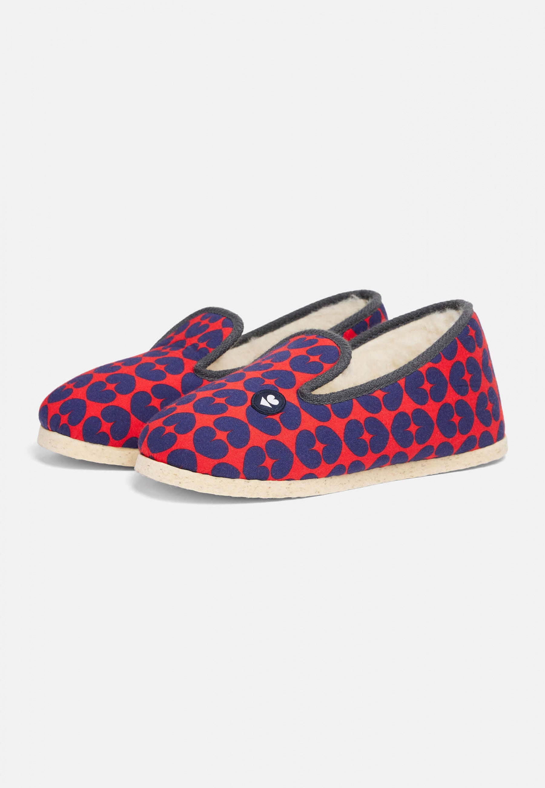 Chaussons d'intérieur en laine-Pantoufles Love
