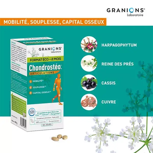 Granions Chondrostéo Articulações 180 comprimidos