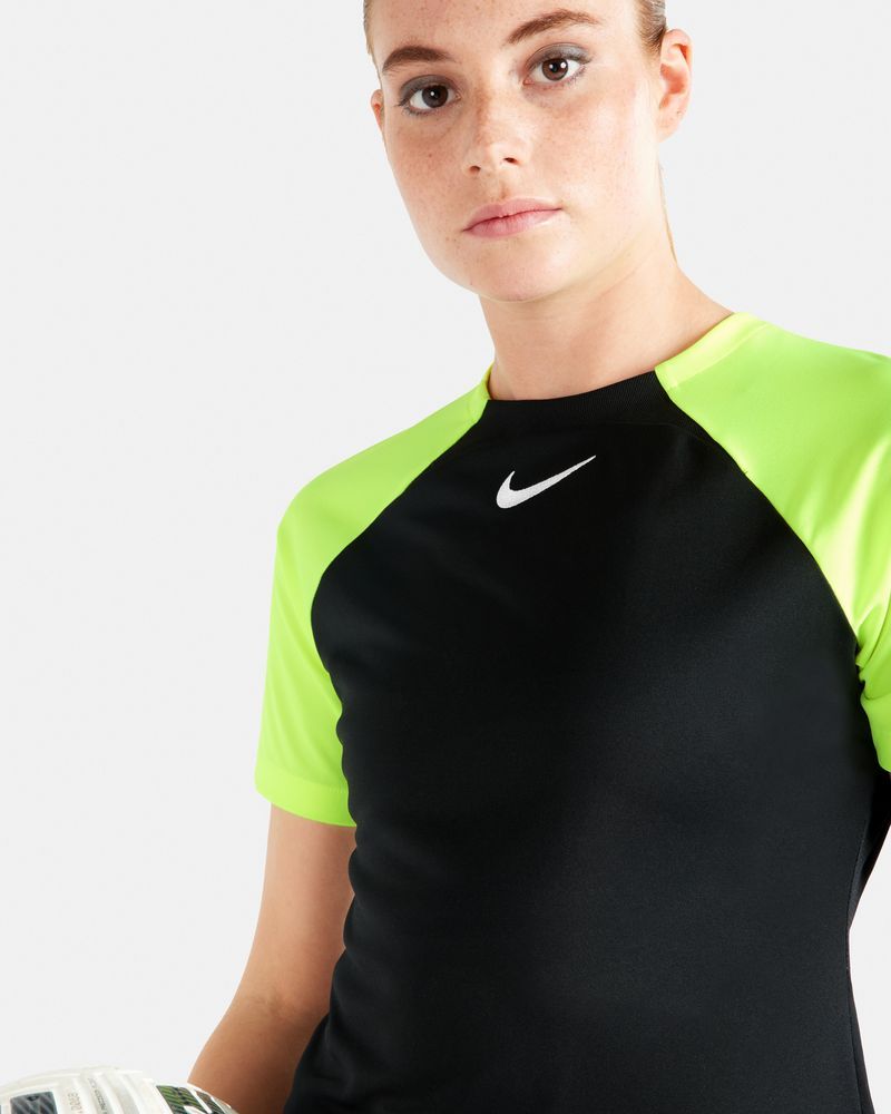 Maillot Nike Academy Pro Noir & Jaune Fluo pour femme