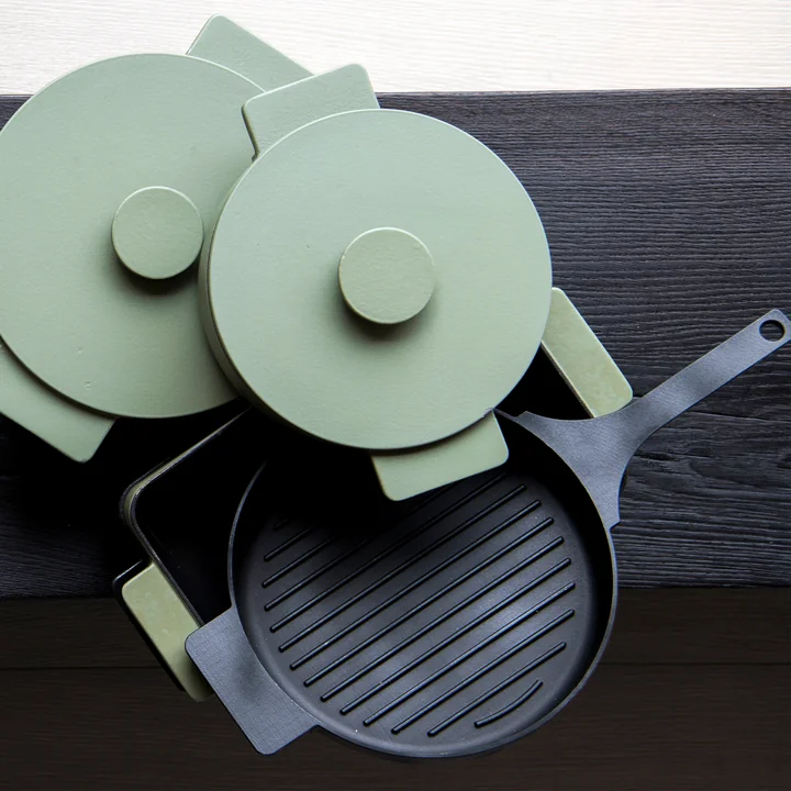 Serax - Surface Grillpfanne aus Gusseisen, Ø 26 cm, schwarz