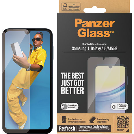 PanzerGlass skærmbeskyttelse Samsung Galaxy A15/A15 5G