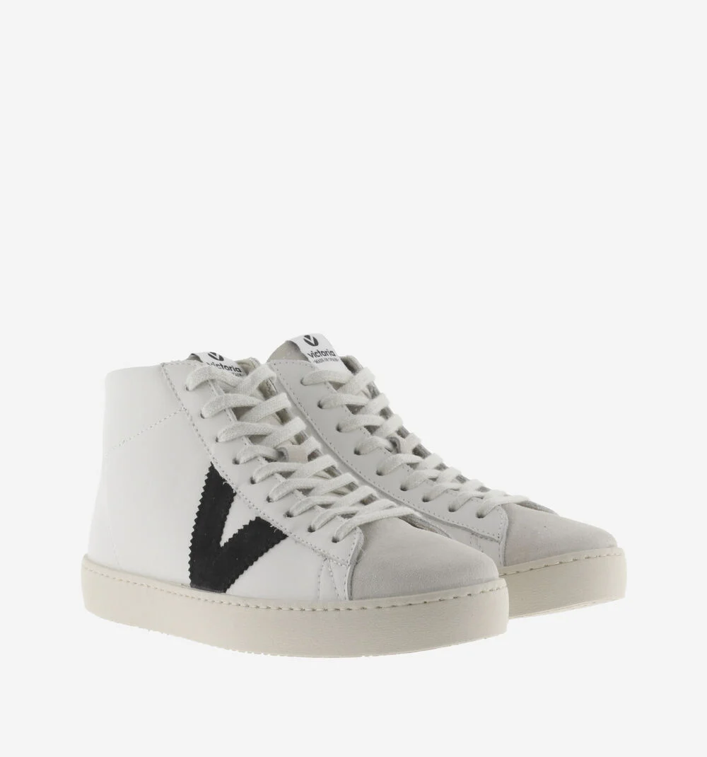 BERLÍN LEATHER & SPLIT LEATHER MID BOOTNEGRO