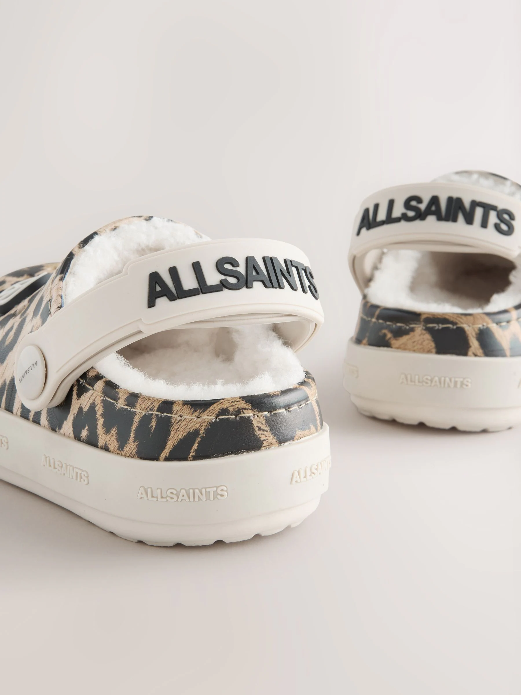 Luipaard - smALLSAINTS Print Borg Lined Clog Slippers