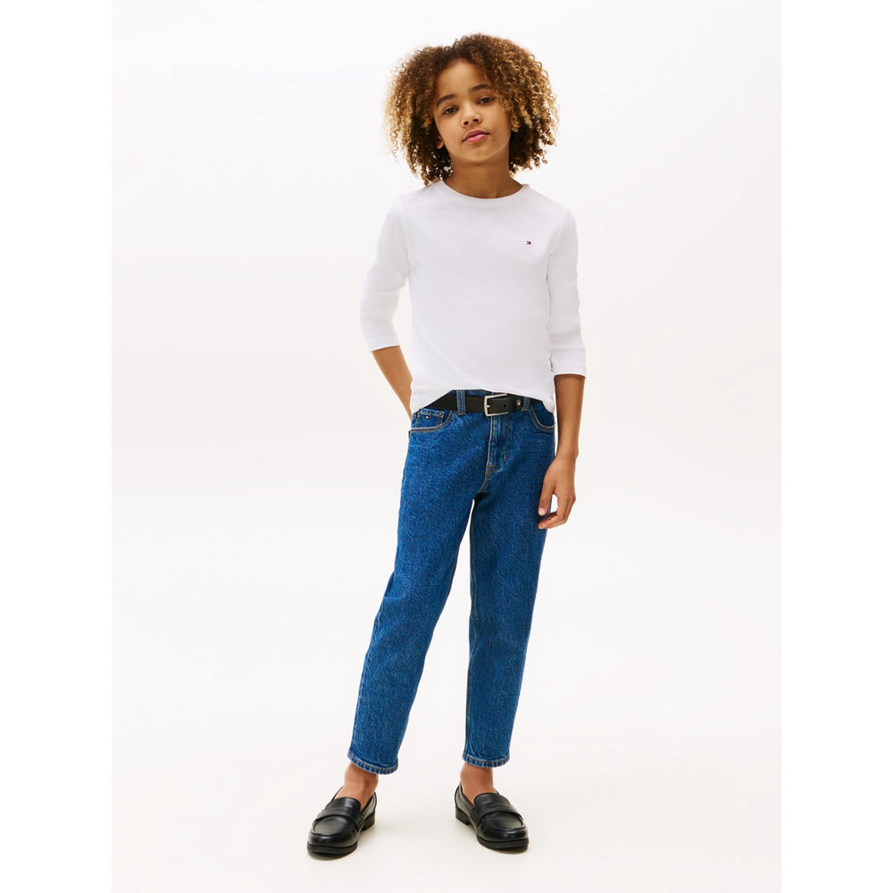 Køb Tommy Hilfiger Boys Basic CN Bluse Bright White