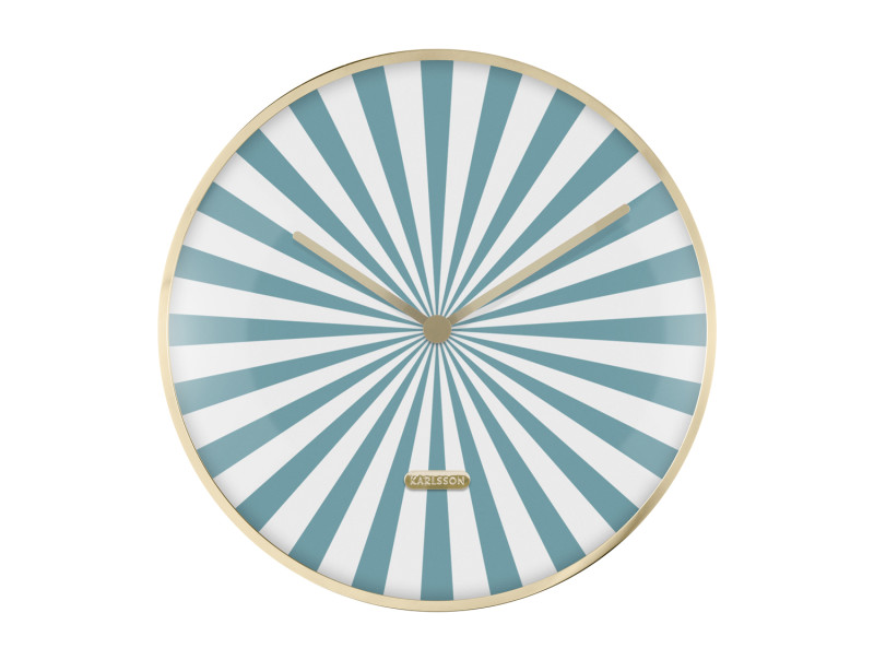 Wall Clock Candy Swirl Dome KA6007BK Black & White