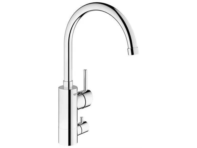 Batt. grohe concept l tud m/afsp. krom